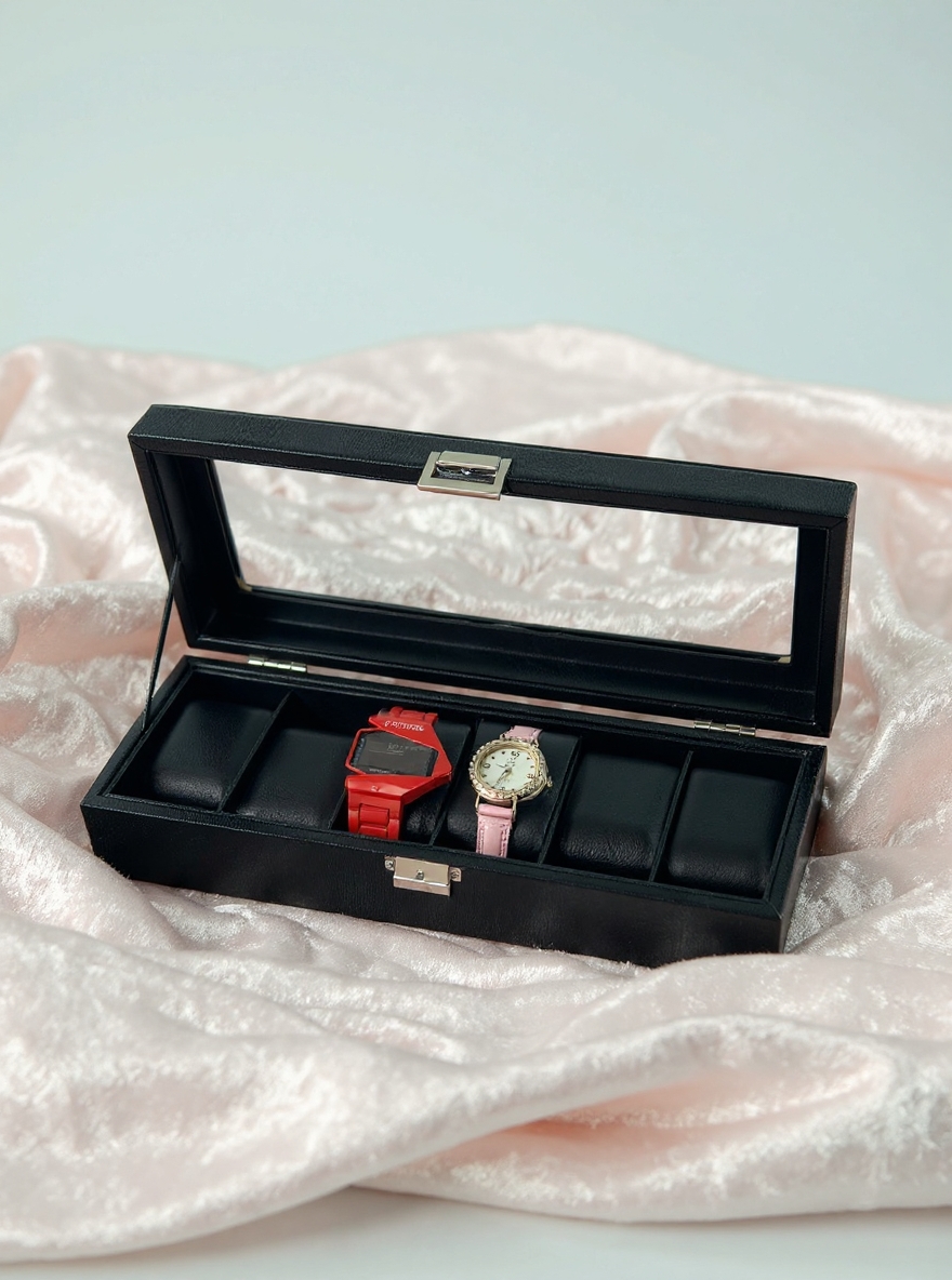 6 slot leather made watch box — Buy Premium Leather Organizer at Box StoreX